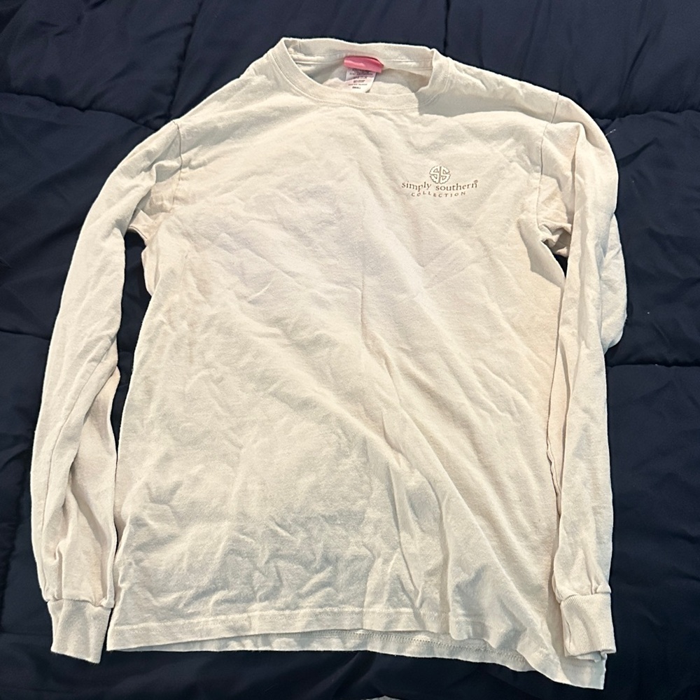 Simply Southern Off-White Long Sleeve Tee
